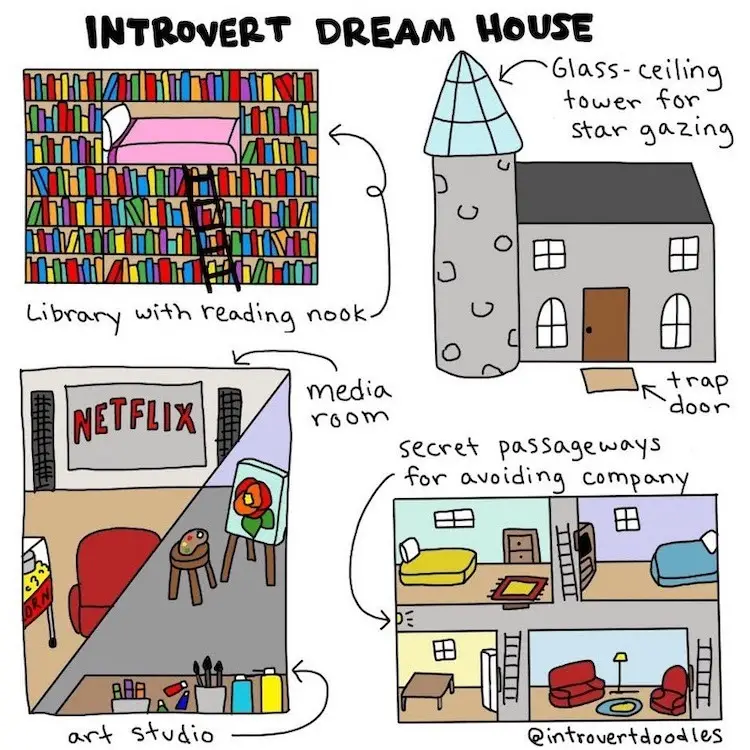 3. Introvert Doodles: An Illustrated Look at Introvert Life in an Extrovert World